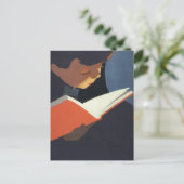 Het Kind dat een Boek van de Bibliotheek leest Briefkaart (Staand voorkant)