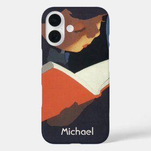 Het  Kind dat een Boek van de Bibliotheek leest iPhone 16 Hoesje