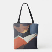 Het  Kind dat een Boek van de Bibliotheek leest Draagtas (Achterkant)