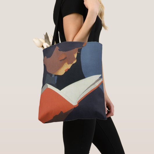 Het  Kind dat een Boek van de Bibliotheek leest Draagtas (Dichtbij)