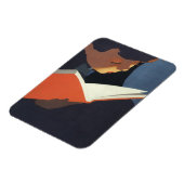 Het  Kind dat een Boek van de Bibliotheek leest Magneet (Linkerzijde)