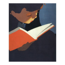 Het Kind dat een Boek van de Bibliotheek leest