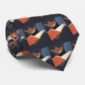 Het  Kind dat een Boek van de Bibliotheek leest Stropdas (Opgerold)