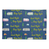 Het Kind van de Campers van de Vijftig Retro Kussensloop (Achterkant)