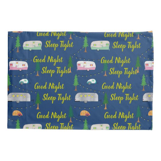 Het Kind van de Campers van de Vijftig Retro Kussensloop (Achterkant)