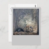 Het Kind van de Holding van de sleeplijn Briefkaart (Voorkant / Achterkant)