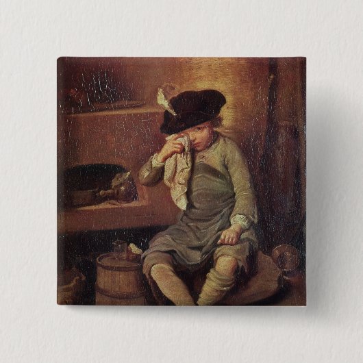 Het kind van de sterling vierkante button 5,1 cm (Voorkant)
