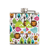 het kinder vrijetijdsgewin retro - safari heupfles (Achterkant)