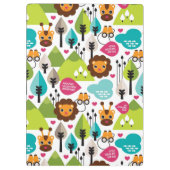 het kinder vrijetijdsgewin retro - safari klembord (Achterkant)