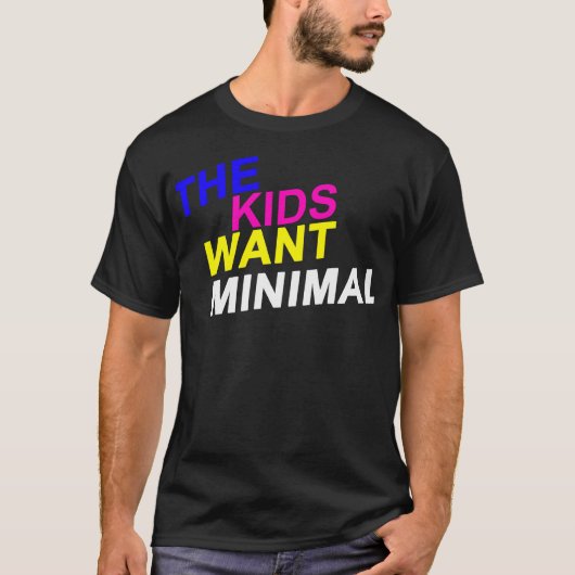 Het Kinder wil een minimaal T-shirt (Voorkant)