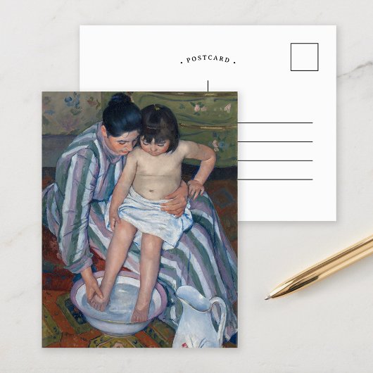 Het kinderbad | Mary Cassatt Briefkaart
