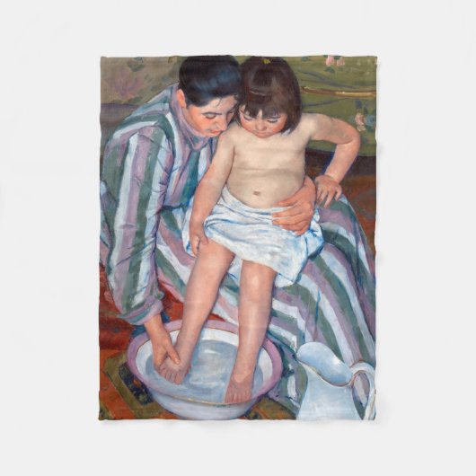 Het kinderbad, Mary Cassatt Fleece Deken (Voorkant)