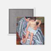 Het kinderbad, Mary Cassatt Magneet (Voorkant / Achterkant)