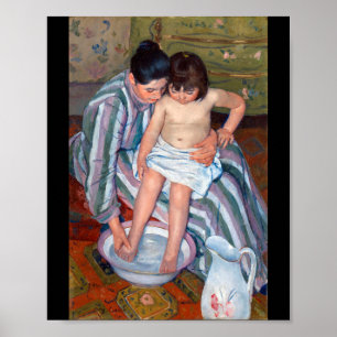 Het kinderbad, Mary Cassatt Poster
