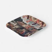 Het kinderboek kerstfeestdag papieren bordje (Gebogen)