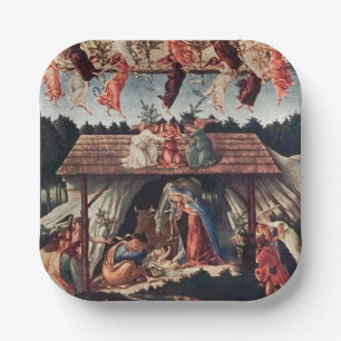 Het kinderboek kerstfeestdag papieren bordje