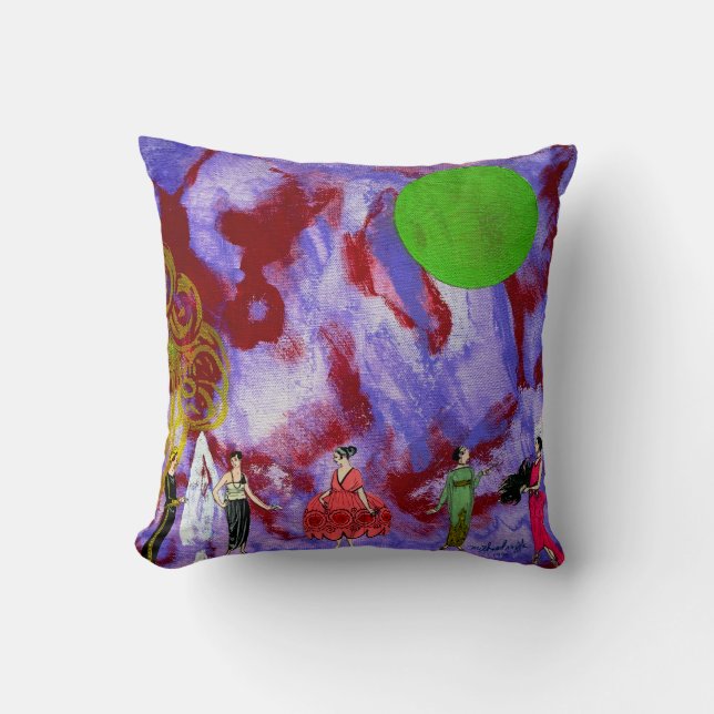 Het kinderfeest van de moonlight tuin kussen (Voorkant)