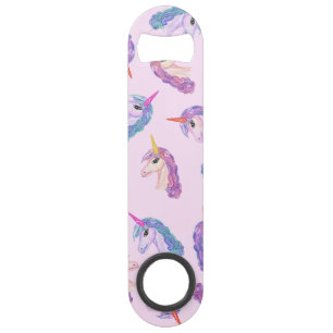 Het kinderpatroon van de Waterverf Unicorns in Roz Speed Flessenopener