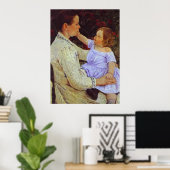 Het Kind's Caress. c. 1890, Mary Cassatt Poster (Thuiskantoor)