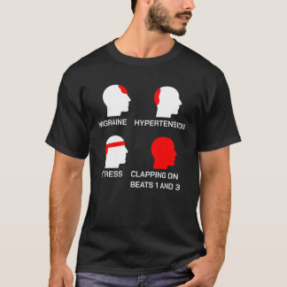 Het klappen op Beat 1 & 3 Drummer Sarcasm Funny Gi T-shirt