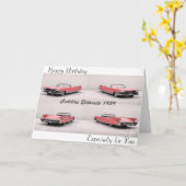 Het klassieke afbeelding van de Auto voor Kaart (Gele Bloem)