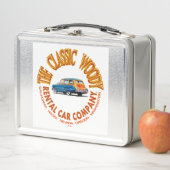 Het klassieke houtachtige autoverhuurbedrijf Logo  (In situ)