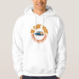 Het klassieke houtachtige autoverhuurbedrijf Logo Hoodie