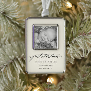 Het klassieke Ornament van de Foto van 1st