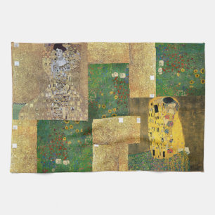 Het klassieke Schilderen van Klimt van de Kunst Theedoek