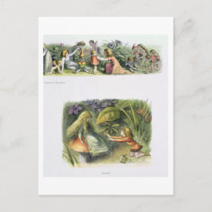 Het kleden van de Baby Elves, en Verworpen, illust Briefkaart