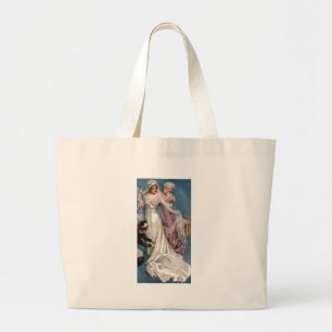Het kleden van de bride grote tote bag