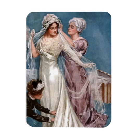 Het kleden van de bruid magneet (Verticaal)