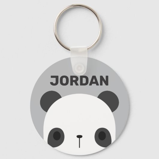 Het Kleine Beer van Panda van de klap met Persoonl Sleutelhanger (Voorkant)