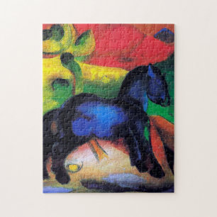 Het kleine blauwe paard van Franz Marc Legpuzzel