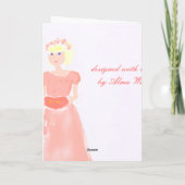 Het kleine bruidsmeisje kaart (Achterkant)