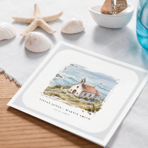 Het Kleine Kapelletje Bij De Zee Bruiloft Servet
