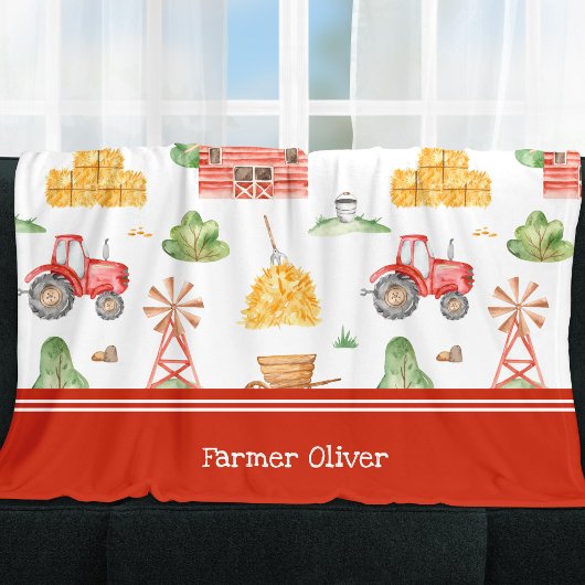 Het Kleine Kinder Patroon van de Boer van de klap  Fleece Deken