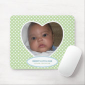 Het kleine Man van mama: Groen hart: Afbeelding Mo Muismat (Met muis)