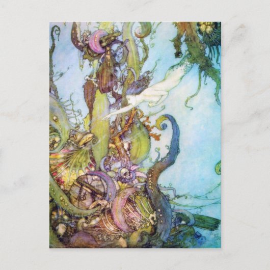 Het kleine Mermaid briefkaart (Voorkant)