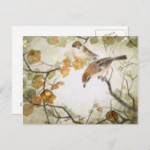 Het kleine schepsel-stier-Geleide Briefkaart van (Voorkant / Achterkant)