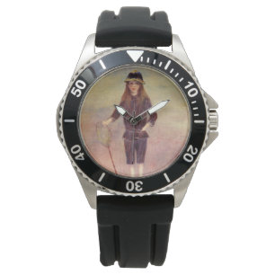 Het kleine vissersmeisje (van Pierre-August Renoir Horloge