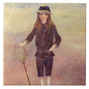 Het kleine vissersmeisje (van Pierre-August Renoir Tegeltje