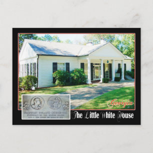 Het kleine witte huis van de FDR, Warm Springs, GA Briefkaart