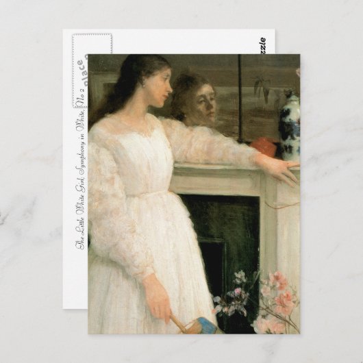 Het kleine witte meisje; Symfonie in het wit, nr. Briefkaart (Voorkant / Achterkant)