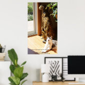 Het kleinste tijger en slechte Kat Poster (Thuiskantoor)