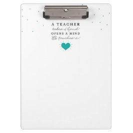 Het klembord van de leraar