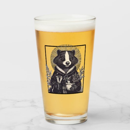Het klerikale glas (Voorkant gevuld)