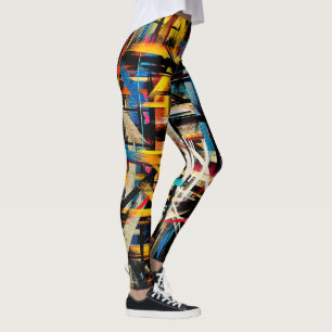 Het kleurrijke Abstracte Schilderen #14 Leggings