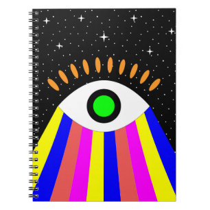 Het kleurrijke beeld van het flatontwerp van het o notitieboek