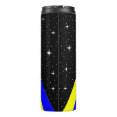 Het kleurrijke beeld van het flatontwerp van het o thermosbeker (Achterkant)